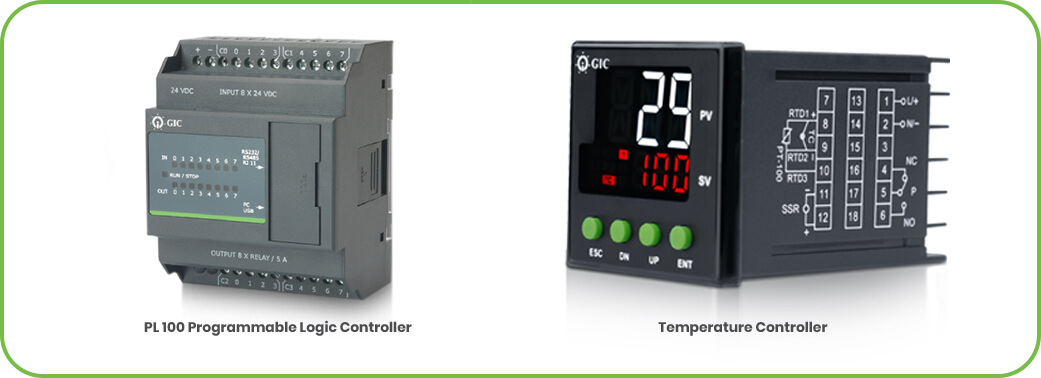 PL-100 Programmable Logic Controller and Temperature Controller